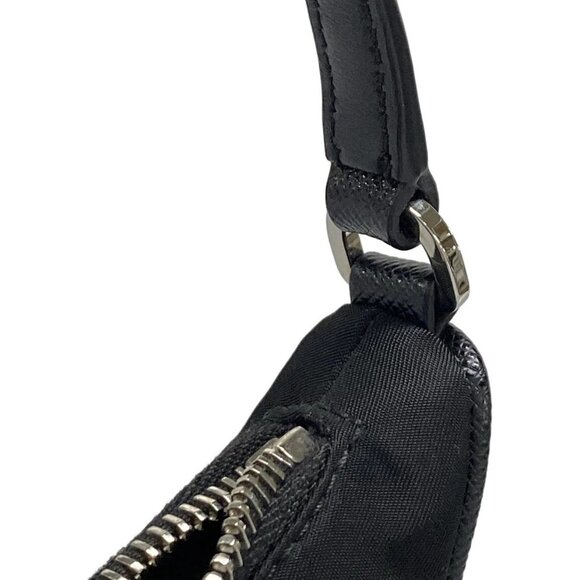 Auth PRADA - Black Nylon Leather Handbag - Picture 10 of 16